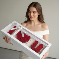 I Love You Rose Box in White