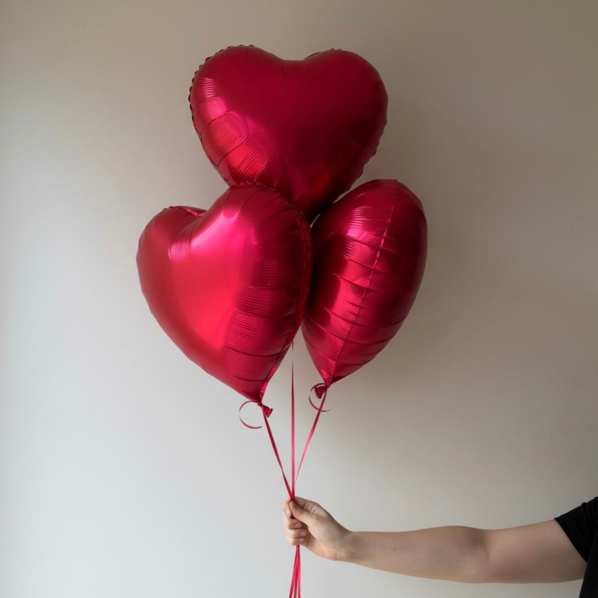 Love Heart Balloon 3 Pack- Red (Sydney Delivery Only)