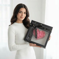 Floating Heart Pink Hydrangea Acrylic Box