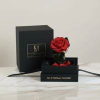 Mini Luxe Eternal Rose Dome in Red Rouge